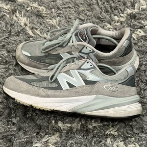 New Balance 990v6 Made in USA Grey White Sneakers M990GL6 — Men’s Size 12